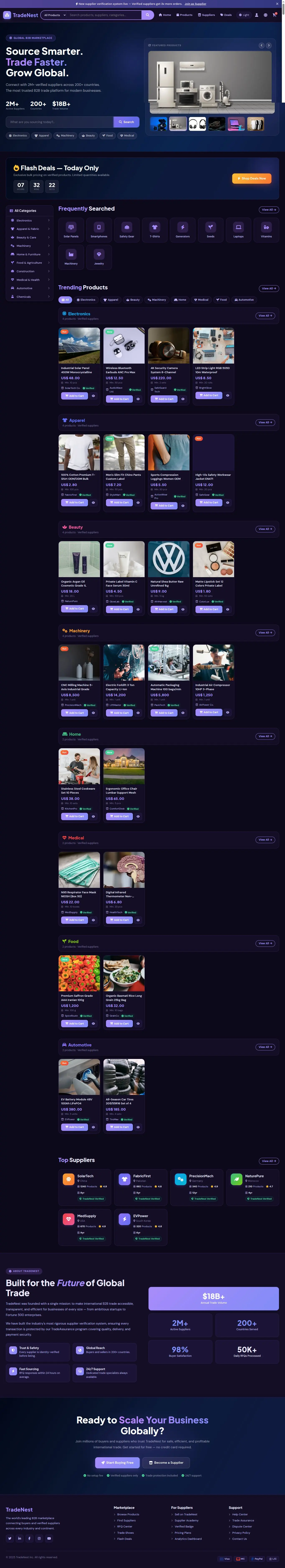 Tradenest website