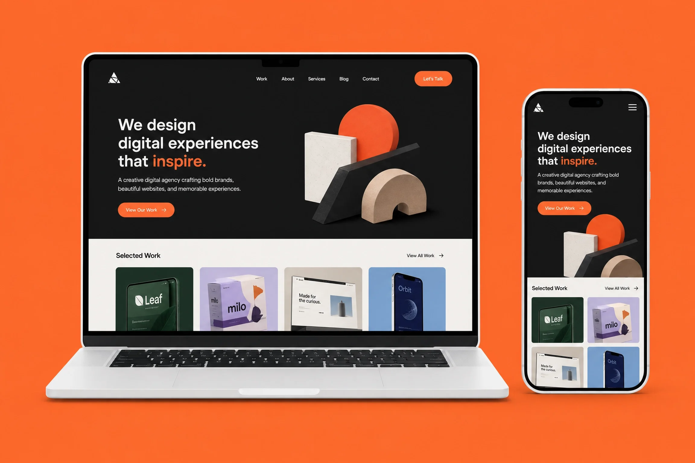 Agency website design