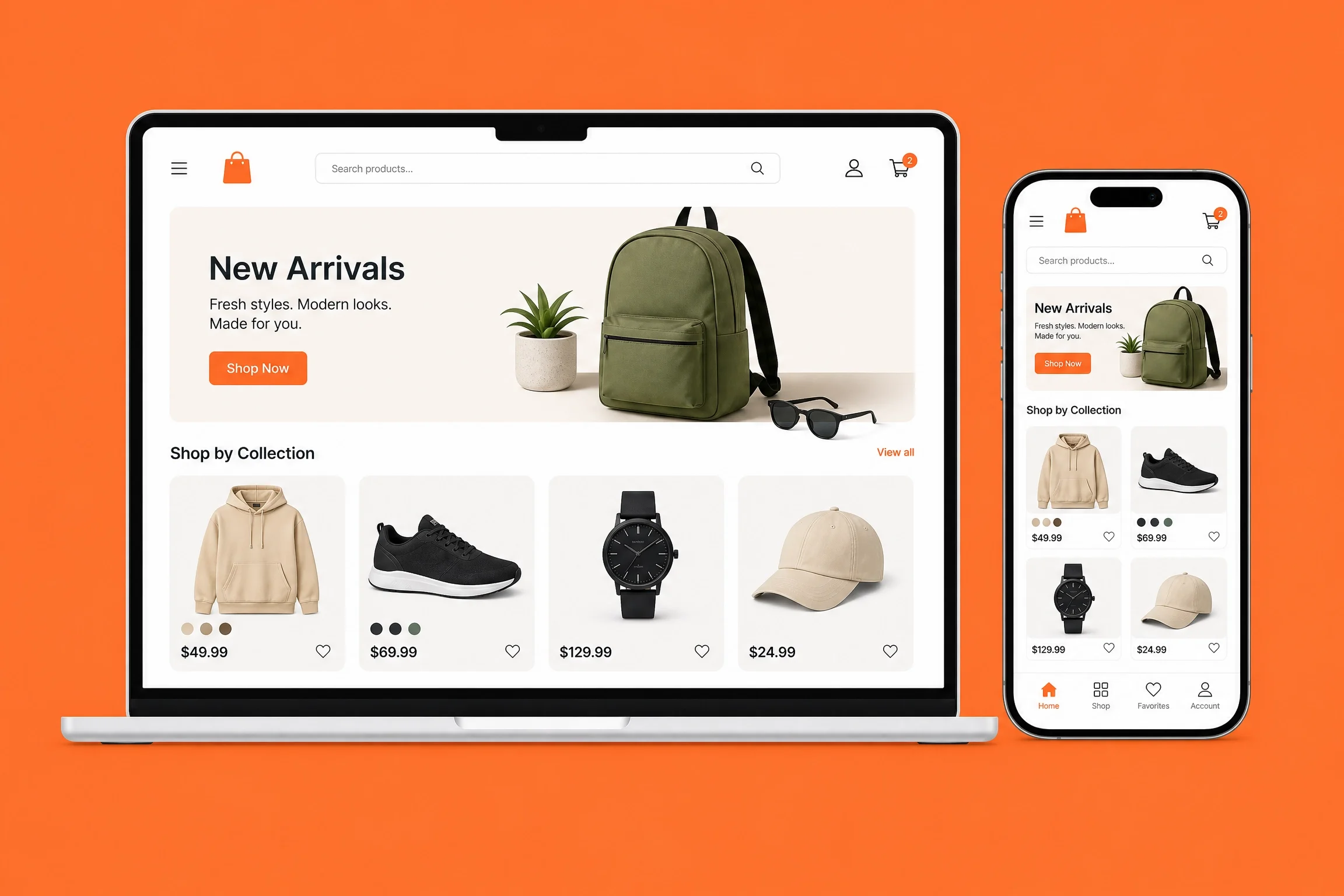 Ecommerce website design